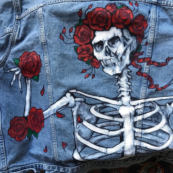 Vintage Levi's Hand painted Grateful Dead Jacket - Picture 10 of 10